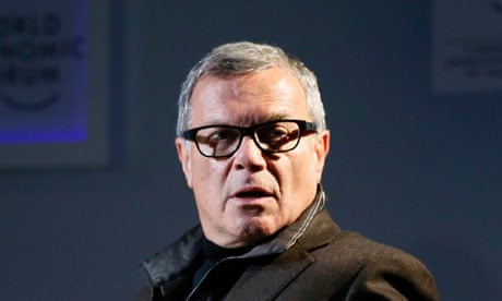 WPP CEO Sorrell attends a TV show during the annual meeting of the World Economic Forum in Davos
