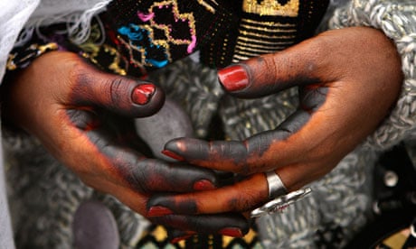 Ethiopian Jewish woman hands