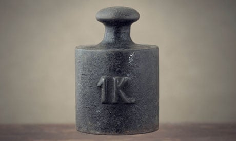 Vintage 1 kilogram calibration iron weight