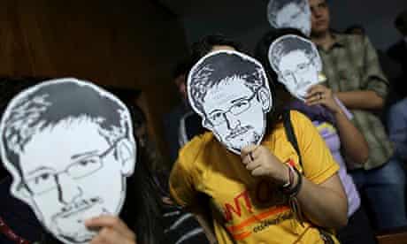 Snowden masks 