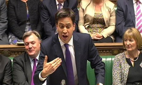 Ed Miliband speaks during Prime Minister's Questions October 2013