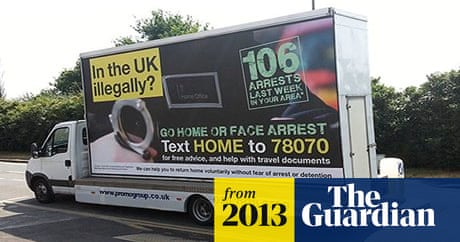 Go Home Billboard Vans Not A Success Says Theresa May Theresa May The Guardian Go Home Billboard Vans Not A Success Says Theresa May Theresa May The Guardian