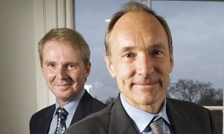 Sir Nigel Shadbolt (left) and Sir Tim Berners-Lee