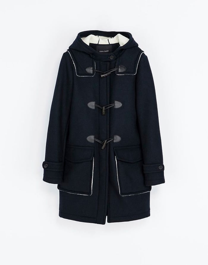 Zara black duffle coat Clearance