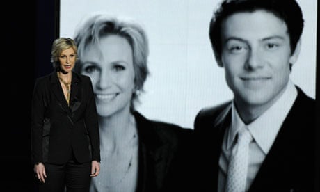 Jane Lynch and Cory Monteith