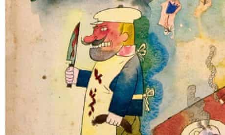 Detail from Sunny Land, by George Grosz (Richard Nagy gallery)