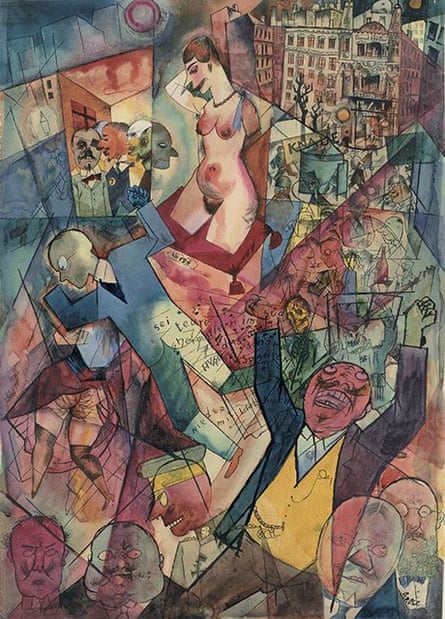 George Grosz's Down with Liebknecht, 1918. Courtesy Richard Nagy gallery