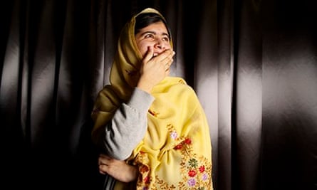 Malala laughing