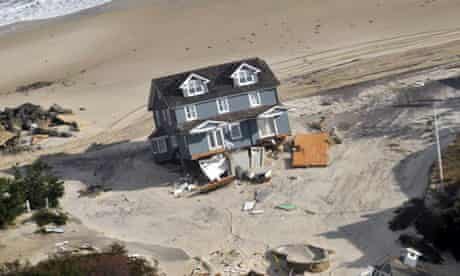 Damage in New Jersey in the aftermath of hurricane Sandy