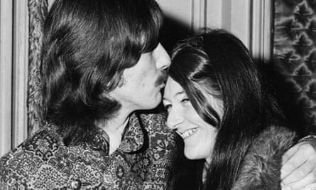 Freda Kelly with George Harrison in 1967.