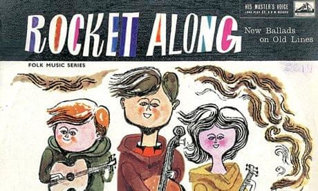 Folk album cober by Austin John Marshall: Rocket Along: New Ballads on Old lines