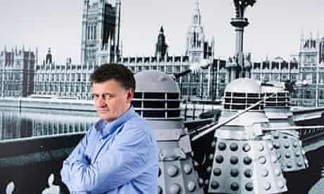 Steven Moffat at the Doctor Who HQ in London.