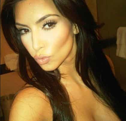 Kim Kardashian's duckface selfie