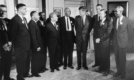 John F Kennedy and civil rights leaders