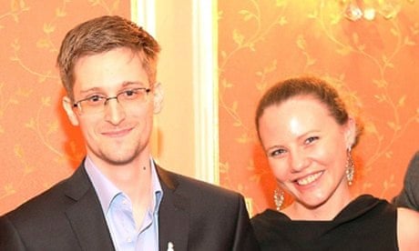 Edward Snowden and Sarah Harrison