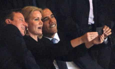 Nick Clegg Defends David Cameron S Mandela Memorial Selfie Nelson Mandela The Guardian