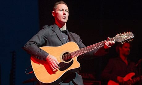 Roddy Frame with guitar onstage at Theatre Royal, Drury Lane, London