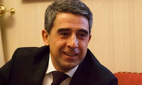 Bulgarian president Rosen Plevneliev during his interview with the Observer.