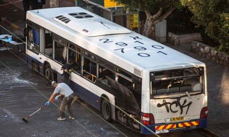 Bus bomb blast in Tel Aviv suburb | Israel | The Guardian