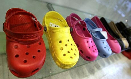 Crocs shoes on display in New York. Blackstone Group's investment will give it a 13% stake in the US