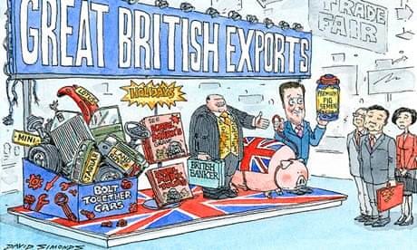 Chinese export drive cartoon by David Simonds