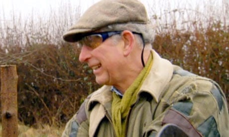 Prince Charles wearing his patched jacket on Countryfile.