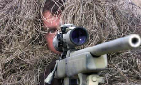 A real sniper … unlike me, a closet, coward sniper.