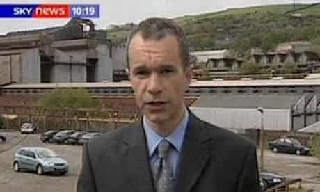 Sky TV correspondent Gerard Tubb