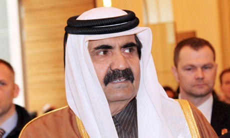 The emir of Qatar, AKA Hamad bin Khalifa al-Thani.