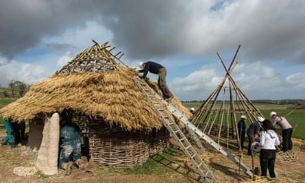 Neolithic Homes Reconstructed For Stonehenge Visitor Centre Stonehenge The Guardian