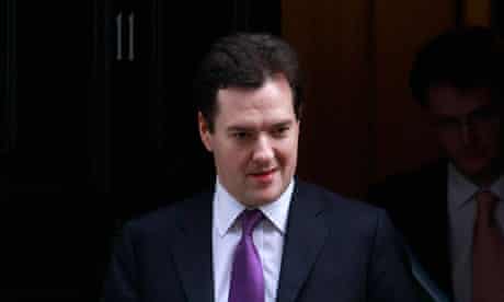 Britain's Chancellor of the Exchequer Osborne leaves 11 Downing Street in London