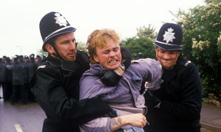 The Orgreave miners' strike in 1984.
