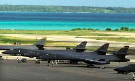 US warplanes in Diego Garcia