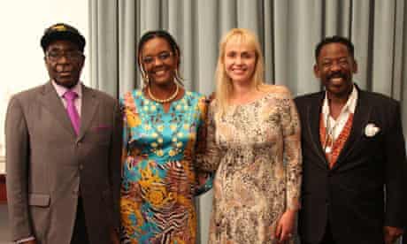 Robert and Grace Mugabe with Dali and Rachel Tambo