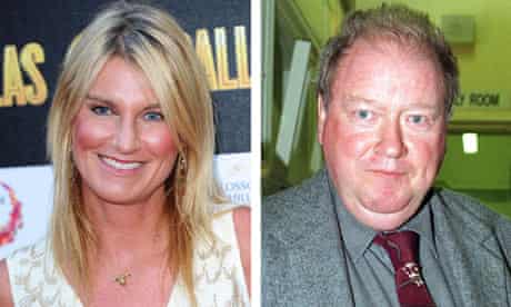 File photos of Sally Bercow and Lord McAlpine