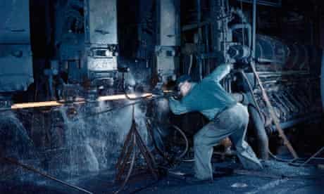 A steelworker in Youngstown, Ohio