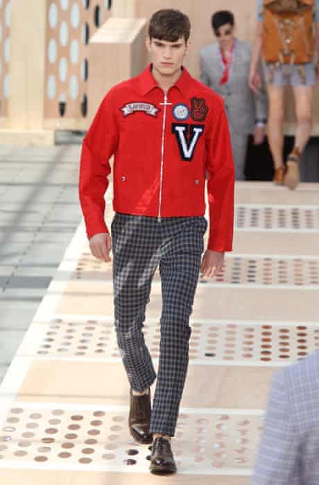 Menswear: Louis Vuitton red jacket