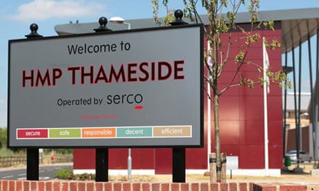HMP Thameside … operated by Serco.