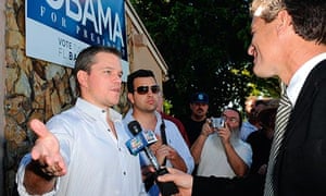 Matt Damon and Barack Obama 