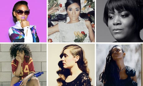 Composite image of publicity photos of new female R&B stars 