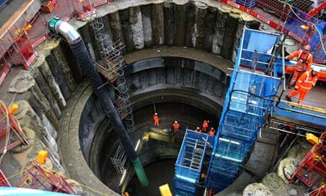Crossrail tunnelling
