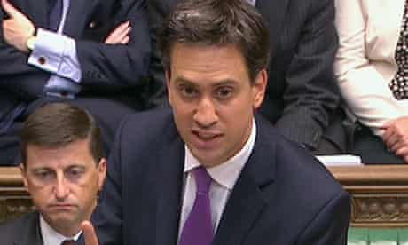 Ed Miliband, Labour leader, speaks during the Syria debate