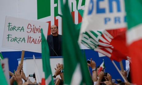 Silvio Berlusconi rally in Rome