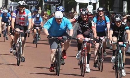 Ride London Gives Boris Johnson New Spin On Capital S Cycling Appeal London The Guardian