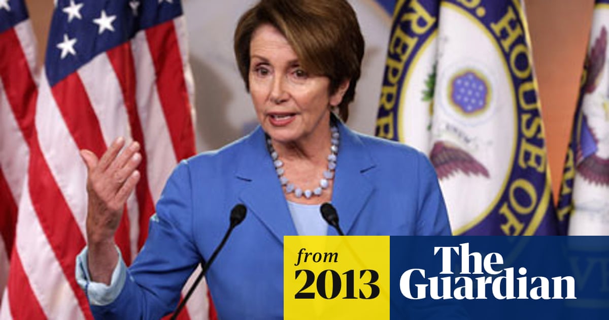 Pelosi Calls Republicans Legislative Arsonists Over Government Shutdown Nancy Pelosi The Guardian