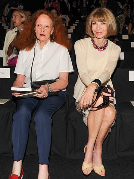 Grace Coddington and Anna Wintour at New York fashion week | Anna Wintour | The Guardian