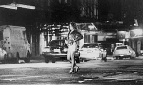 Unidentified prostitute on the street in New York City.