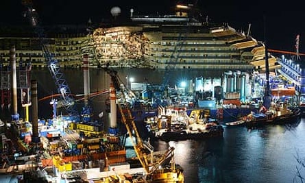 The wreck of Italy's Costa Concordia 