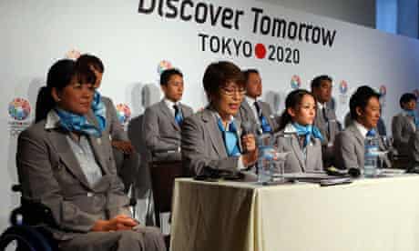 Officials from the Tokyo 2020 Olympic bid in Buenos Aires