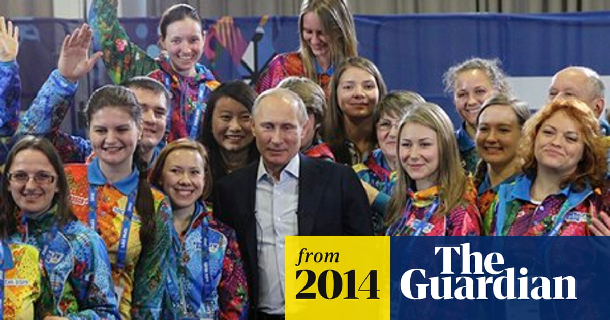Vladimir Putin: gay people at Winter Olympics must 'leave children alone'